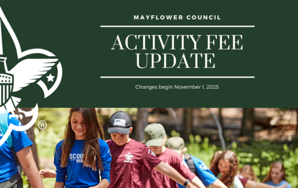 Changes to Council Activity Fee Nov. 1, 2025 – Mayflower Council | BSA